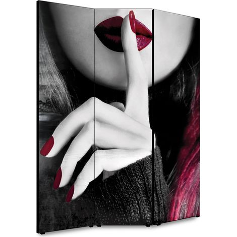 Lupia - Separe' per interni, Divisorio 135,6 x H 176 x P 3,1 cm NEW YORK PURPLE SILENCE paravento 3 Ante in legno con Tele stampate fronte retro Soggetto unico (1/4)