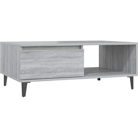 Maison Exclusive - Table basse sonoma gris 90x60x35 cm bois d'ingénierie (1/5)