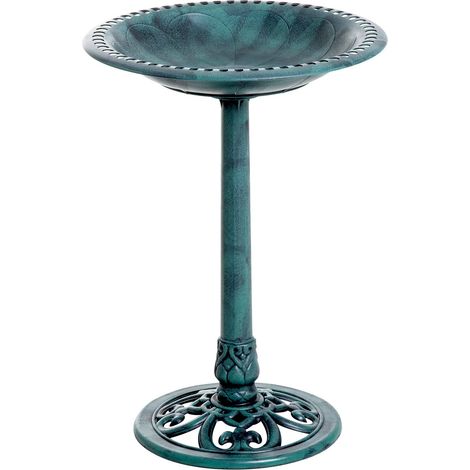 Vogeltränke Vogelbad mit Ständer 69,5 cm für Wildvögel, Vogelfutterspender & Wildvogeltränke für Garten und Balkon