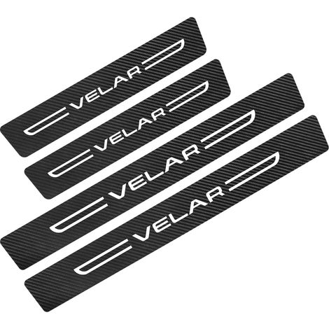 (Pour Velar) Autocollants de seuil de porte pour Land Rover Evoque,Discovery,Freelander,Autogiography,Velar,coque de protection en fibre de carbone (1/3)
