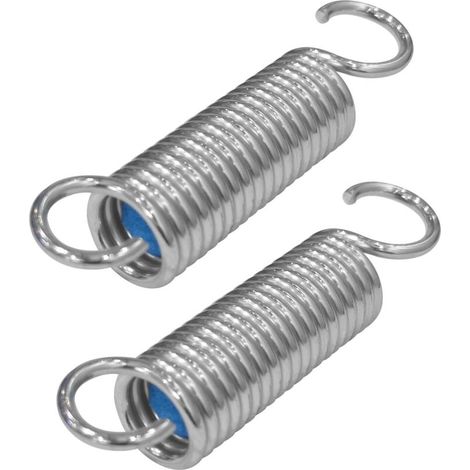 2 ressorts de remplacement, double crochet, acier inoxydable, diamètre 2,7 mm, pour fauteuil inclinable et canapé (1/4)
