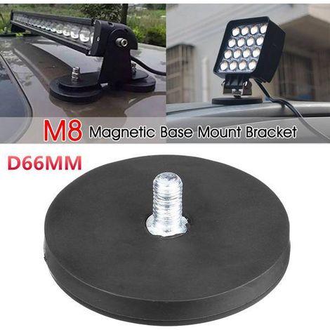 1 Paar 88 mm Außengewinde M8 beschichtete Neodym-Eisen-Bor-Starkmagnete mit beschichteter Basis. (1/5)