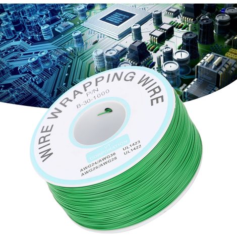 Nouveau cavalier de circuit imprimé OK Wire / Cavalier PCB / Fil de connexion électronique monoconducteur en cuivre pur 30 (vert) (1/5)