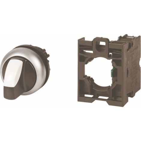 2-Positionen-Schalter, Drehknopf 22 mm, schwarz, 1Z, ohne Rückstellung, M22-WRK/K10 216518