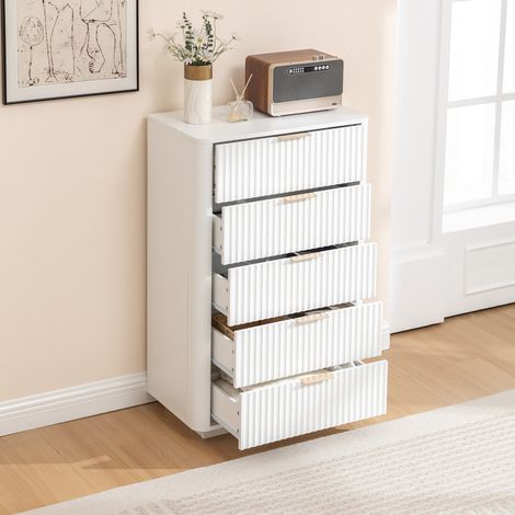 Meuble de rangement 70 x 40 x 108 cm, placard de rangement, rangement intérieur organisé, plateau supérieur fonctionnel, MDF, blanc (1/5)