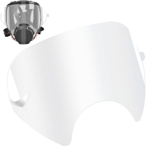 Lot de 10 caches d’objectif détachables pour masques 3M modèles 6000, 6800 et 6900 – protection complète et installation facile (1/4)