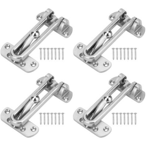 FENOPLASTICAUlisem4 Pièces Verrou à bouton, bras extra épais, résistant aux chocs, réglables sur 3 positions, pour porte d'hôtel (1/4)
