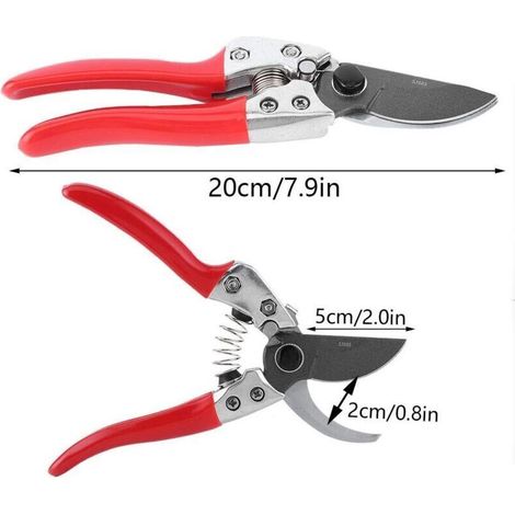 Professional stainless steel garden pruner – Precision cutting for fruit trees, flowers and plants, ergonomic and lightweight