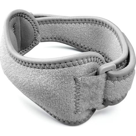 1pc Genouillère en silicone pour hommes, sangle de patelle sportive, support de genou pour protection du ménisque, adaptée pour sauts à la corde, badminton, basket, fitness, course à pied, cyclisme (1/4)