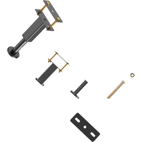 Pieds de table en acier réglables (ensemble de 4 pièces), pieds de nivellement faciles à assembler, base antidérapante, multifonctionnels pour une utilisation à domicile et au bureau, disponibles en p (1/5)