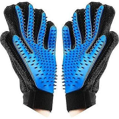 Gants de toilettage, de massage et de bain pour chats et chiens (2 pièces) (1/5)