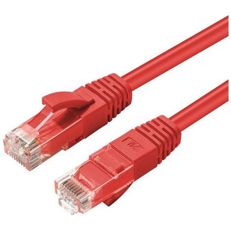 Cable de red Cat6a U/UTP MC-UTP6A003R rojo de 0,3 m (1/3)