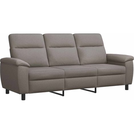 Divano Tortora 214 x 90 x 95 cm Tessuto vidaXL