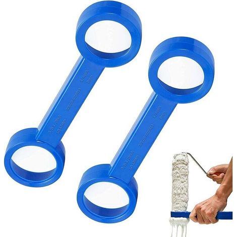 Ahlsen 2 Pcs Nettoyeur de Rouleaux à Peinture Outil de Nettoyage de Rouleau à Peinture Grattoir à Peinture