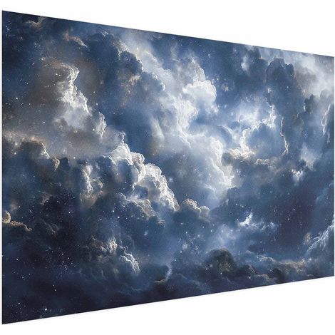 Poster – Astronomische Wunder: Wolken und Sterne in Harmonie (1/4)