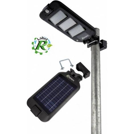 Lampadaire Solaire Leo Mural ou Poteau - Détecteur Inclus - Éclairage Écologique et Pratique - D-Work