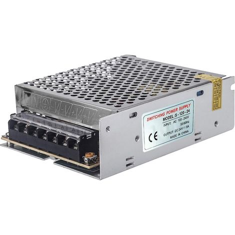 Convertisseur de tension à découpage pour rubans LED (CA 100 V – 240 V vers CC 24 V, 5 A, 120 W)