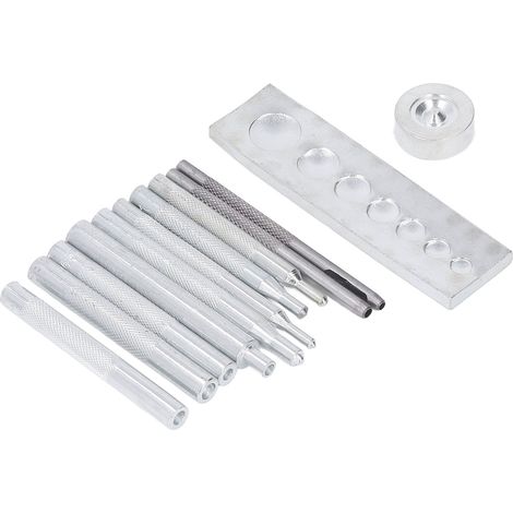 12 Pièces Poinçons à Main pour Travail du Cuir, Outils de Marquage Résistants à la Corrosion, Idéal pour la Création de Bijoux et la Décoration du Cuir à Domicile (1/5)