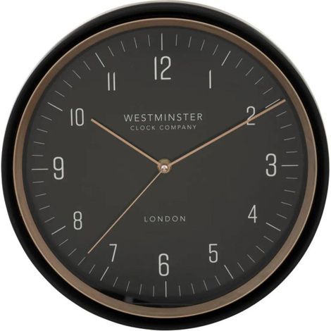 Horloge Murale "Sven" 29cm Noir (1/3)