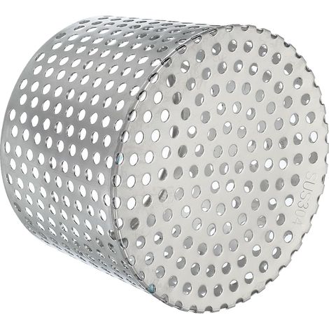 Filtro de protección para canaletas de 6,3"-5,5", 160×140 mm, tapa de PVC, rejilla para techo, filtro cónico de acero inoxidable para bajante. (1/5)