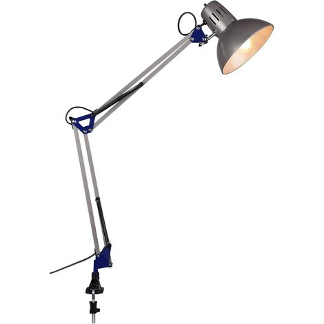 Lampada Scrivania a Morsetto Pinza Architetto Design Alluminio Tajo GD Trio (1/3)