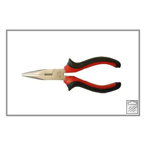 MASIDEF-CONMETALL PINZA BECCHI SEMITONDIDRITTI MANICI IN BIMATERIALE ROSSO/NERO 160MM