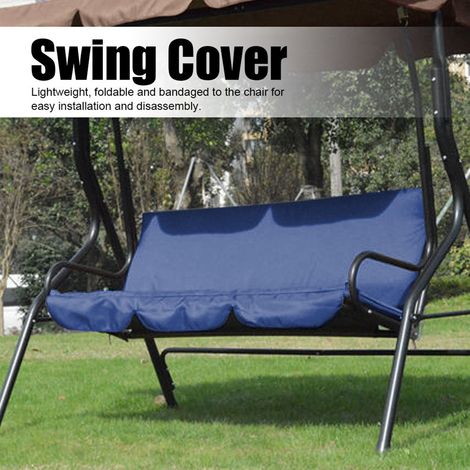Housse de coussin de siège hamac, chaise pivotante à 3 places, imperméable, en taffetas de Polyester, pour jardin et cour extérieure