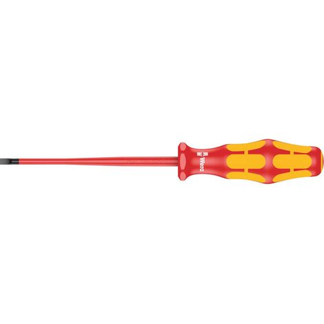 Tournevis VDE isolé pour vis à fente avec Lame à diamètre réduit 0,6 x 3,5 x 100 mm (1/5)