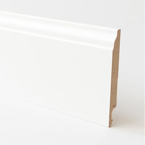 BATTISCOPA 120X14 MM MDF 240 CM BIANCO BAROCCO- 5,0 pz