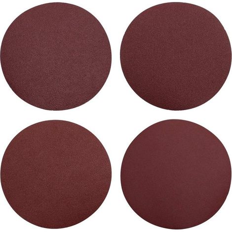 8Pcs Disque de Ponçage 150mm Auto Adésif sans Trou Papier Abrasif Ronde P80/P120/P180/P320 Disque Abrasif pour Ponceuses Excentrique
