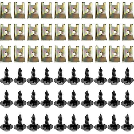 Vis à tôle carrosserie Métal Type U Vis à tôle pare-chocs garde-boue (1/5)