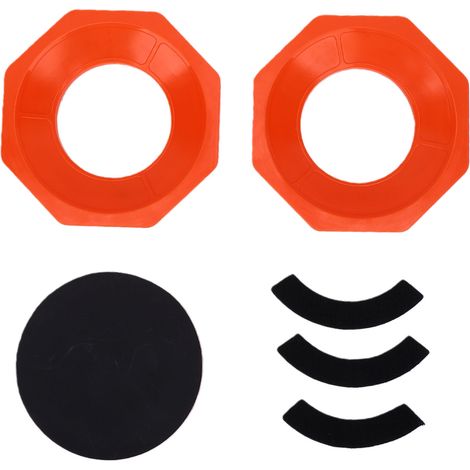Présentoir à balles de sport hexagonal universel antidérapant en plastique avec papier de verre pour l'exposition, le polissage et le rangement (1/5)