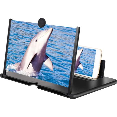 Ingrandimento Amplificatore Schermo Video Display Smartphone Telefono 10" Pollici NERO NERO