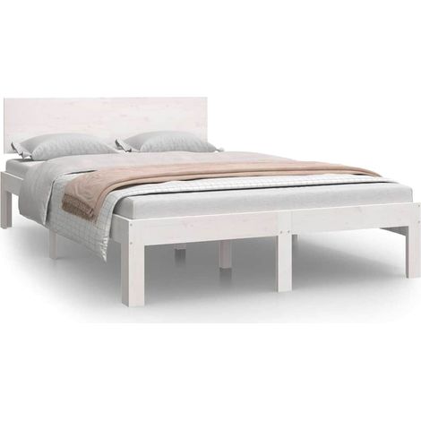 Maison Exclusive - Giroletto Bianco in Legno Massello di Pino 120x200 cm (1/5)