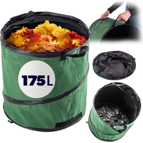 Filiyano – Sac à feuilles KADAX, conteneur à déchets de jardin pliable et robuste avec poignée, 175 l (1/5)