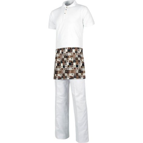 Delantal francés antimanchas con estampado WORKTEAM M119  ESTAMPADO