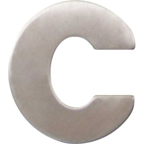 Lettera civico in acciaio c 60 mm - masidef (1/2)