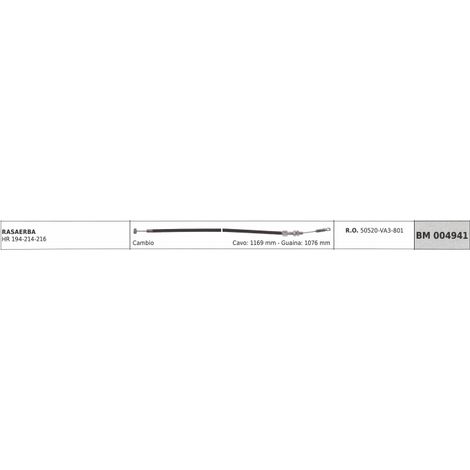 Cavo cambio HONDA rasaerba HR 194-214-216 cavo 1169 mm guaina 1076 mm