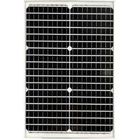 Panneau Solaire Monocristallin 30W 18V IP65 Panneau Solaire Photovoltaïque étanche Hors Réseau Charge de Batterie pour Voiture Van Boat Camping Travel (1/5)