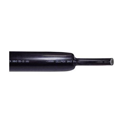 Gaine thermorétractable épaissie à la colle, noire, SRH2 56-16 1000 mm, 127425 (1/2)