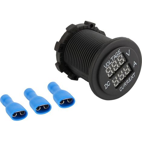 12-24V Voiture Moto DC Double LED Voltmètre Numérique Ampèremètre Ampère Voltmètre Jauge. (1/5)