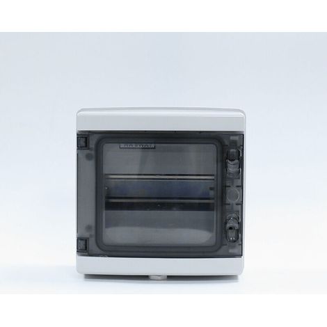 1 Stück 8-fach-Beleuchtungsbox, wasserdichte Verteilerbox, HA-8 Kunststoff-Wasserschutzbox mit transparentem Deckel, externer Akku - Crezuo