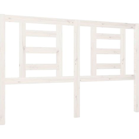Maison Exclusive - Cabecero de cama madera maciza de pino blanco (1/5)