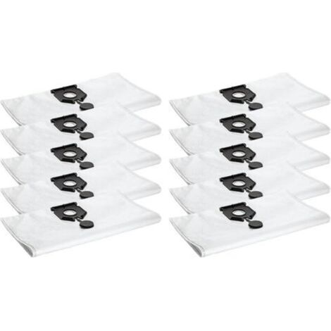 Lot de 10 sacs à poussière compatibles avec l'aspirateur Karcher 2.889-154.0 NT 30/30 L 30L NT 30/ Ap Te L NT 30/ Ap L 30L EU2613 - Pièces de rechange (lot de 10) (1/4)