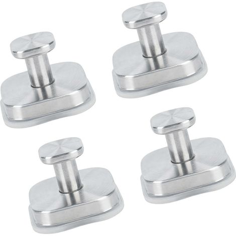Filiyano-Lot de 4 supports à ventouses auto-adhésifs pour carrelage en verre, porte-serviettes de salle de bain modernes, fixations de douche (1/5)