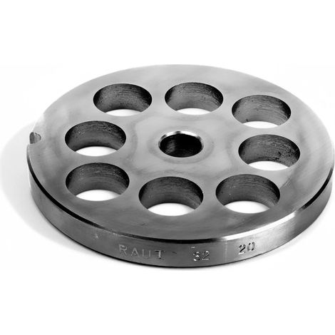 Tre spade raut, piastra per tritacarne 32 foro 20 acciaio inox auto affilanti qualità professionale