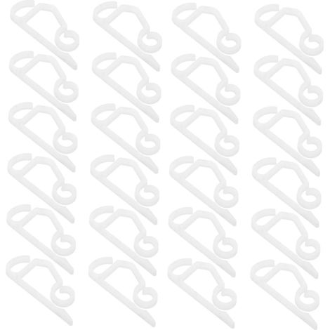 Lot de 50 clips lumineux pour gouttières en polypropylène (1/5)