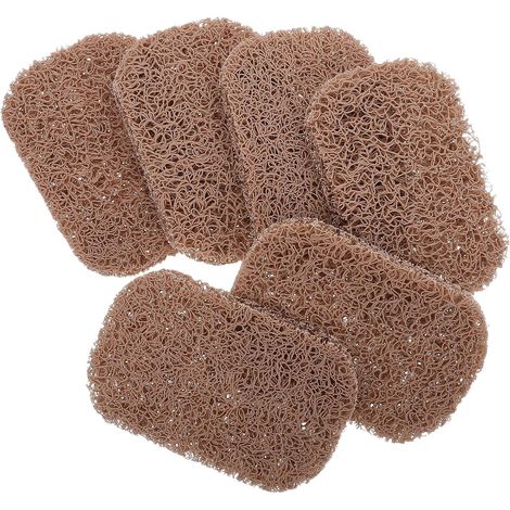 6 Pièces Porte-savonnette Égouttoir PVC Marron Antidérapant (1/5)