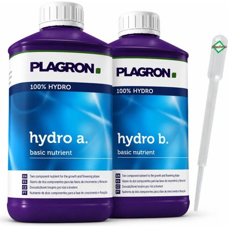 Plagron Hydro A B 1 Liter Hydrokultur Dünger Hydroponik Pflanzendünger (1/5)