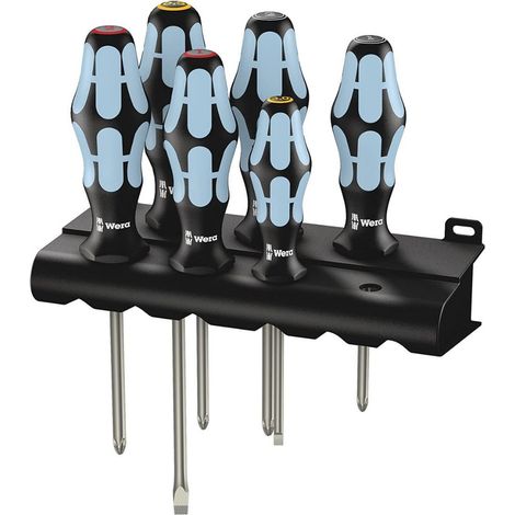 Wera 032063 6 Piece Kraftform Plus Stainless Steel Screwdriver Set Baby Blue (1/3)